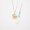 Gift Gox - Aroma Necklace White Gold - Planet Nebula Nova (Pink) + Purify Oil Blend