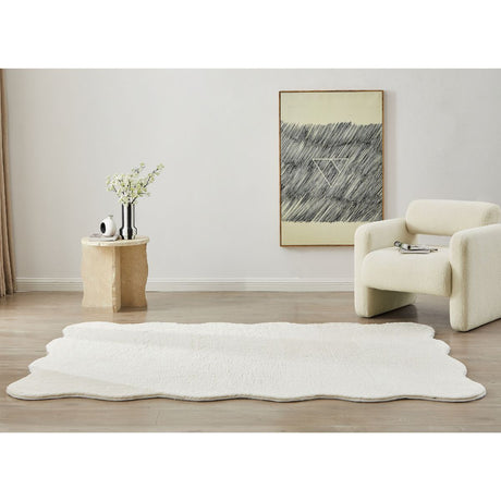 Jeremy Wave-shaped Fluffy Rug - 240 cm