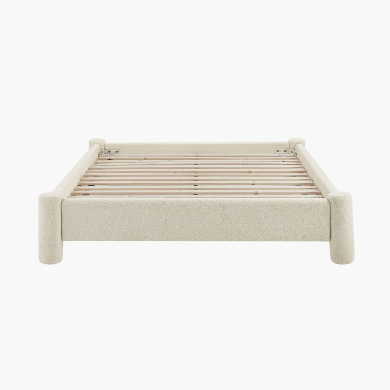 Zara Modern Boucle Fabric Bed Base - Double