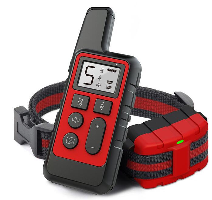 Wireless Dog Training Collar with Remote - 500-Yard Range, Waterproof, Rechargeable, Adjustable for Small and Large Dogs