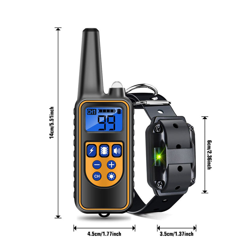 Advanced Remote Dog Training Collar with 99 Adjustable Levels,LCD Display,Beep,Vibration,and Shock Modes