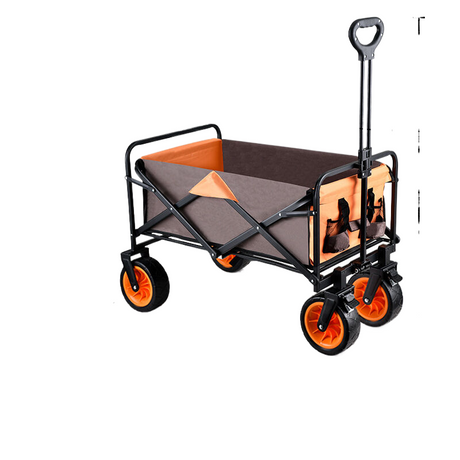 8 -inch wild wheel cart brown (orange wheel) 99*57*105cm