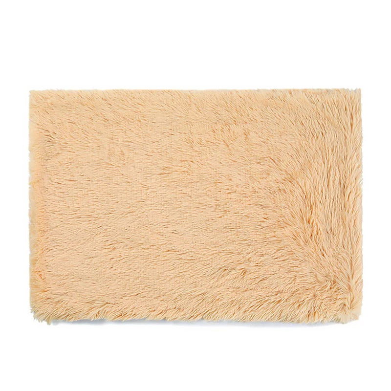 Fluffy Pet Blankets-Soft Faux Fur, Anti-Anxiety Cozy Throws for Cats and Dogs, M 80*55cm apricot colour