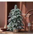 55cm Frosted Mini Christmas Tree – Snow-Covered Indoor Holiday Decoration