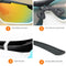 Multifunctional Cycling Glasses - Windproof and UV Protection Sports Eyewear  Black