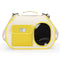 Yellow Colors Pet Carrier Backpack, Breathable Cat Carrier Backpack with Transparent Window, Airline Approved Dog Backpack Carrier for Small Dogs and Cats, Travel Hiking Camping