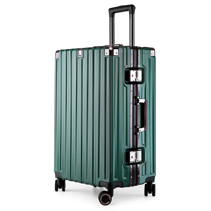 Aluminum Alloy Hard-Shell Suitcase with TSA Lock -20" Spinner Luggage in Green