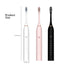 X-3 Sonic Electric Toothbrush, 4 Replacement Brush Heads, and USB Charging Cable - Sleek Black Design