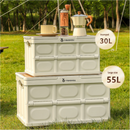 54*36*29 cm Collapsible Green Outdoor Storage Box | Large Capacity, Foldable to 7cm, Durable Design