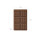 (5 PCS )YH917 Silicone Chocolate Bar Mold - BPA-Free, Heat-Resistant, Non-Stick Baking Tray, Measures 26 cm x 17 cm x 1.5 cm