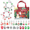 M-12 Christmas Jewelry Advent Calendar - DIY Charm Bracelet Kit with 24 Days of Surprises