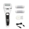 White Rechargeable Electric Foot File Callus Remover with LED Display and USB Charging