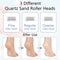 White Rechargeable Electric Foot File Callus Remover with LED Display and USB Charging