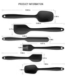 6-Piece Silicone Kitchen Utensil Set - Heat Resistant Baking Tools with Spatulas, Spoon, and Brush (Green)(2 set/12PCS)