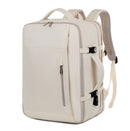 Off-white Expandable Backpack with USB Port - Multi-Functional Outdoor, Commuter & Laptop Bag