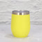 Yellow 12oz Double-Wall Vacuum 304 Eggshell Cup - Mini Portable Insulated U-Shaped Cup, Creative Small Beer Mug