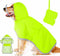 XXXL Green Reflective Adjustable Pet Raincoat with Hood - Waterproof Dog Jacket, Adjustable Dog Poncho for Outdoor Protection