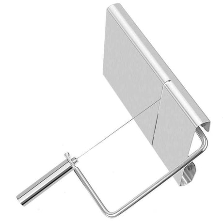 Stainless Steel Cheese Slicer with Scale, Multi-Functional Tool for Cheese, Sausage, and Ham Slicing