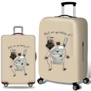 S 18-20 Inch Elastic Luggage Cover with Zipper, Travel Suitcase Protector, Scratch Resistant Luggage Cover