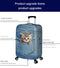 L 25-28 Inch Elastic Luggage Cover with Zipper, Travel Suitcase Protector, Scratch Resistant Luggage Cover