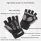 XL White Fingerless Workout Gloves with Wrist Support - Non-Slip, Breathable Gym Gloves for Weightlifting and Cycling