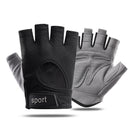 XL Black Silicone Padded Workout Gloves - Non-Slip Weightlifting Gloves for Enhanced Grip and Palm Protection