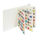 White Felt Storage Book for Shoe Charms and Pin Collectibles, Durable Organizer