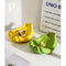 Yellow Ceramic Banana-Shaped Fruit Plate - Decorative and Functional Storage Tray