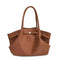 Dark Brown Elegant Suede Tote Bag - Soft and Stylish Handbag for Everyday Use