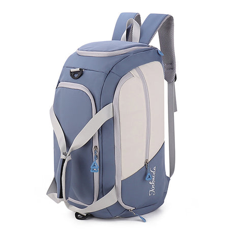 Blue Large Capacity Travel Backpack - Multi-Function Carry-On Bag for Clothes, Luggage Storage, and Business Trips