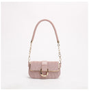 Pink Elegant Quilted Chain Shoulder Bag for Office Professionals | Simple and Fashionable Small Square Bag for Women