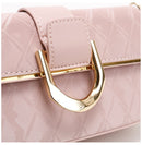 Pink Elegant Quilted Chain Shoulder Bag for Office Professionals | Simple and Fashionable Small Square Bag for Women