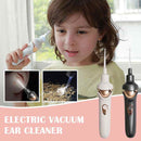 White Electric Earwax Removal Tool – LED Light Ear Cleaner for Adults and Kids, USB Rechargeable with Multiple Tips