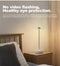 White Modern Minimalist Aluminum LED Mushroom Night Light - Creative Bedside Atmosphere Lamp for Dining Room and Bedroom