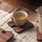 Wood Color Natural Black Walnut Wooden Coasters, Heat-Resistant Tea Cup Pads, Puzzle-Shaped Drink Mats, Eco-Friendly Tea Accessories Set