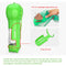 Yellow Portable Pet Water Bottle with Waste Bag Dispenser - 300ml Leak-Proof Travel Hydration Solution