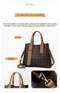 Brown Retro Fashion Handbag – Elegant Tote with Large Capacity for Work and Daily Use