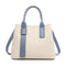 Off White And Blue Retro Fashion Handbag - Elegant Tote with Large Capacity for Work and Daily Use