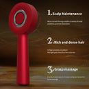 WN-02 Red Multi-Function Red Light Massage Comb with 3 Modes and Rechargeable Battery