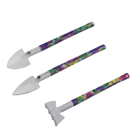 YL/Z10 Purple 10-Piece Floral Gardening Tool Set with Carrying Case - Durable and Stylish