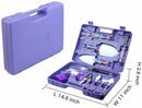 YL/Z05 Purple 5-Piece Compact Gardening Tool Set with Durable Case - Essential for Home Gardens