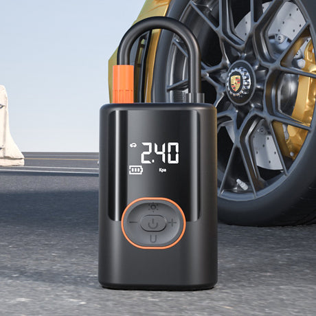 Wireless & Wired Portable Air Pump with Power Bank and SOS Light - 100W Tire Inflator