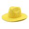 Yellow Women's Wide-Brim Straw Hat with Rhinestones - Elegant and Breathable Sun Hat for Summer Outdoors,M（56-58cm）