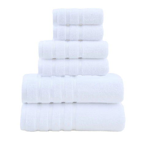 White Luxury Cotton Towel Set - 36-Piece Ultra-Soft Bath, Hand, and Washcloth Set