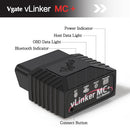 (Bluetooth 3.0 version) Vgate vLinker MC+ Bluetooth OBD2 Diagnostic Scanner - Supports Multiple Car Models & Advanced Protocols, Compatible with Android and iOS