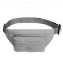 Grey Casual Chest Bag - Water-Resistant Compact Waist Pack for Women with Adjustable Strap