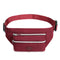 Red Casual Chest Bag - Water-Resistant Compact Waist Pack for Women with Adjustable Strap