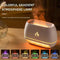 White LED Flame Aromatherapy Diffuser with Humidifier - Ambient Light Essential Oil Diffuser