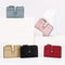 3 PCS Blue Women's Small Zipper Snap Card Wallet, Ladies PU Leather Credit Card Holder with Coin Pocke