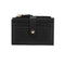 3 PCS Black Women's Small Zipper Snap Card Wallet, Ladies PU Leather Credit Card Holder with Coin Pocke